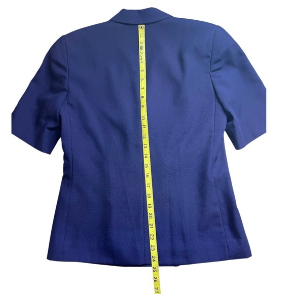 VTG Pendleton Classic Women's Blazer SZ 6 Blue Short Sleeve Double Breasted USA - Picture 13 of 14